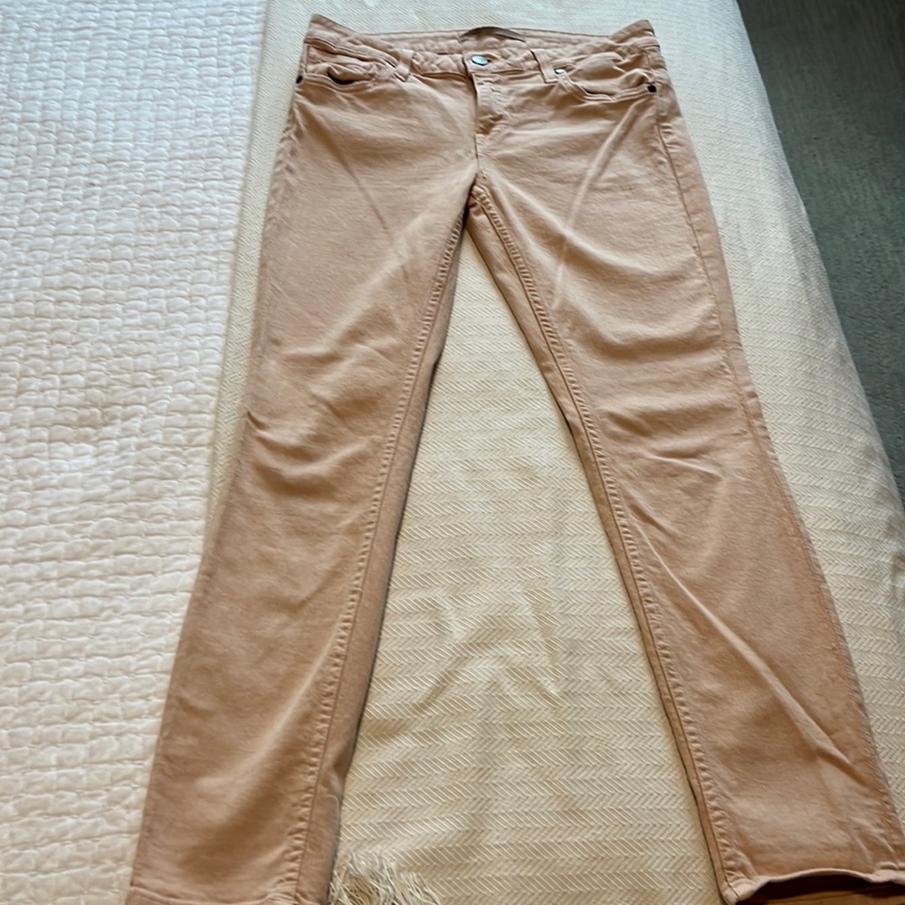 Vince light pink denim skinny jeans